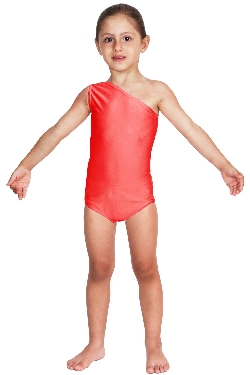 BODY DANZA LYCRA MONOSPALLA ROSSO BABY